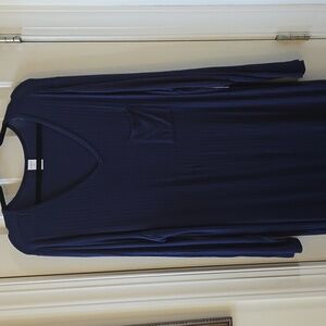 LIZ CLAIBORNE BRAND WOMEN'S PLUS SIZE BLUE SLEEP SHIRT SIZE XXL